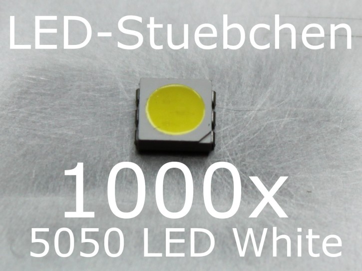 1000x 5050 Kaltweiss SMD LED Reel