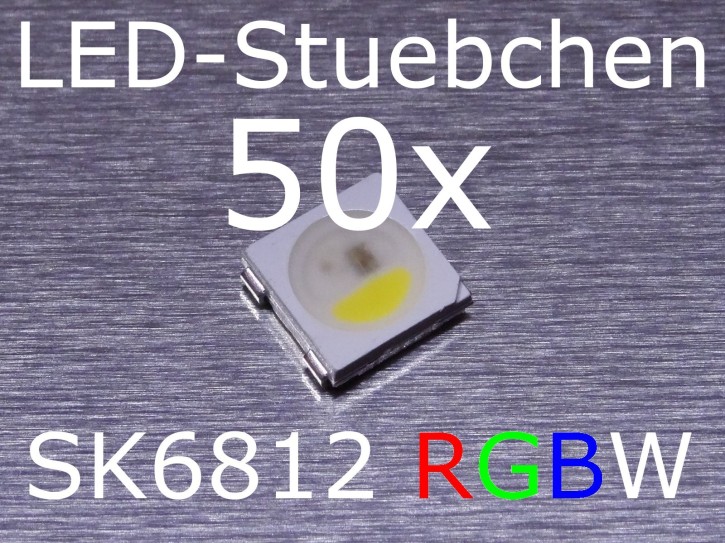 50x SK6812 RGBW(cold) LED mit integriertem WS2811 controller