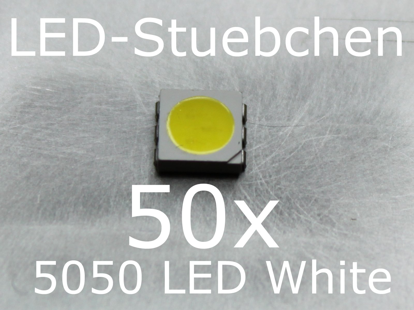 10X 50X 100X Stück 3 weiße SMD PLCC6 Chip SMD LED 5050 Chip kalt HIGHPOWER 
