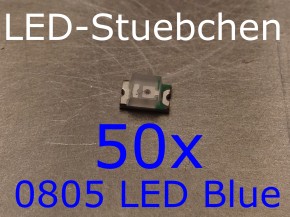 50x 0805 LED Blau