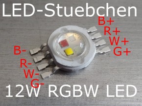 12W RGBW High-Power LED Emitter 4x 3W